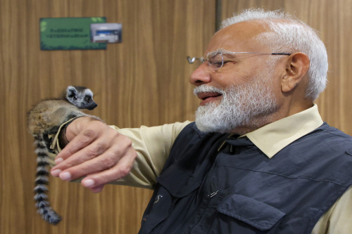 PM inaugurates and visits the wildlife rescue, rehabilitation and conservation centre at Vantara