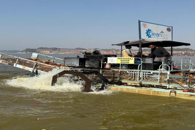 Prayagraj Municipal Corporation Enhances River Cleaning Efforts for Mahakumbh