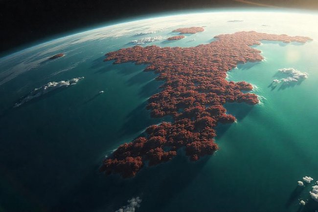 Floating Vegetation May Help Detect Life on Ocean Planets