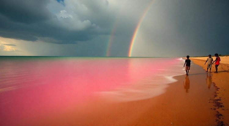 Senegal’s Pink Lake Regains Its Color After Three Years