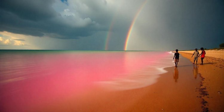 Senegal’s Pink Lake Regains Its Color After Three Years