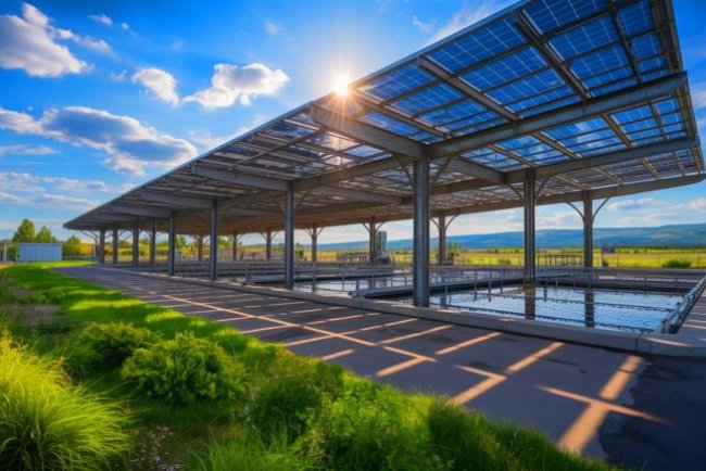 U.S. Wastewater Plant Cuts Costs with 240 kW Solar Canopy