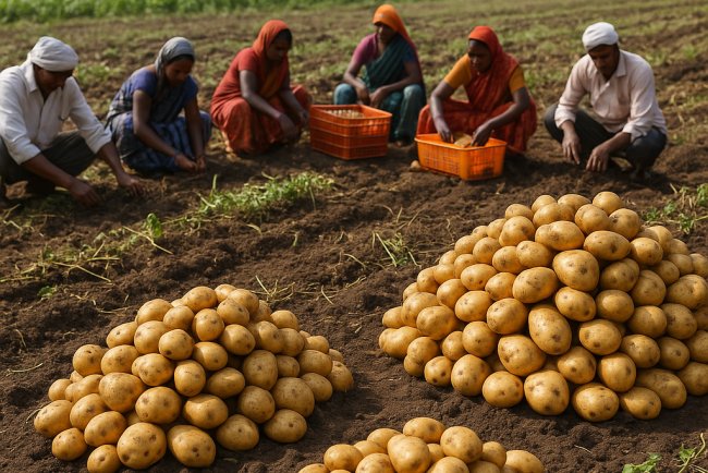 Karnataka Farmers Shift To Potatoes For Better Returns Amid Risks