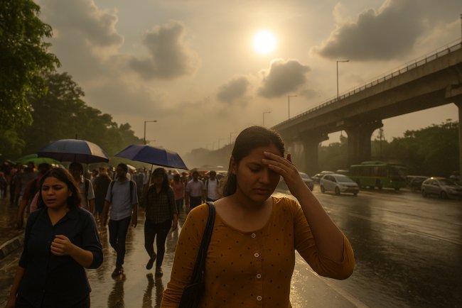 Cloudy skies, but humid heat persists in Delhi-NCR, light rain likely