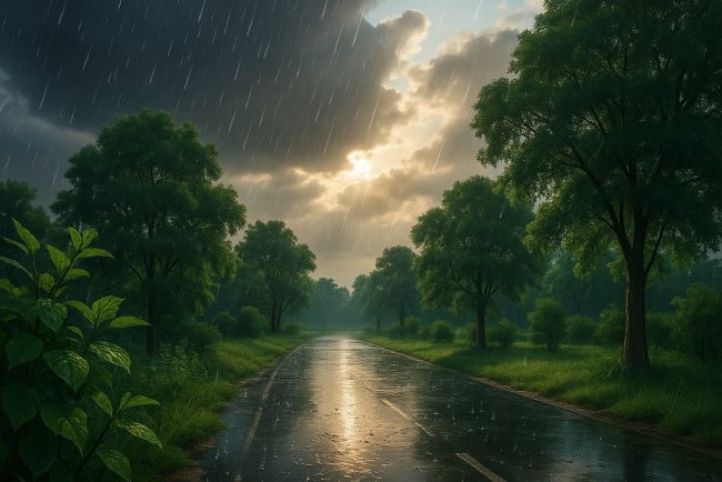 Sun, Showers & Humidity - Delhi’s Weather Kept Shifting All Day