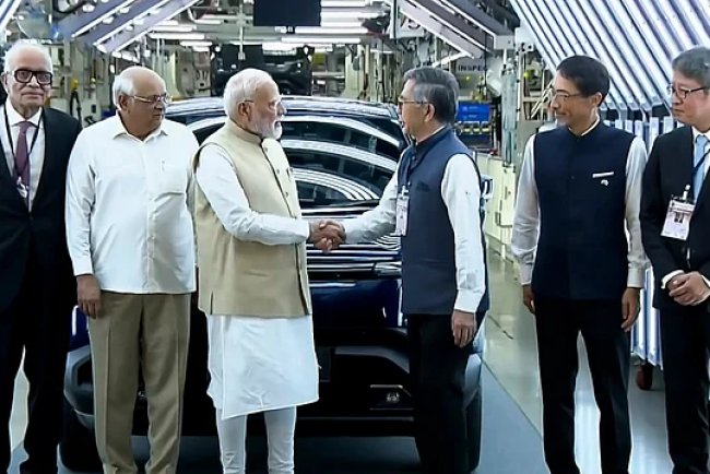 PM Modi Launches Maruti EV e-Vitara Gujarat Export Hub