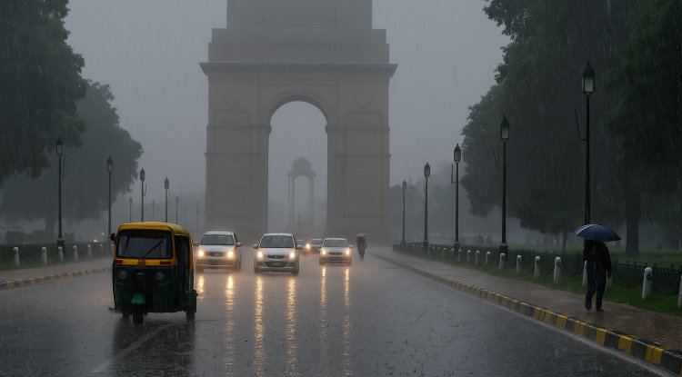 Heavy Rain Lashes Delhi-NCR Overnight, Waterlogging Reported