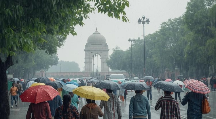 Pleasant Weather In Delhi-NCR As Showers Continue