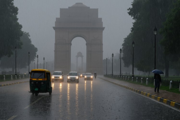 Heavy Rain Lashes Delhi-NCR Overnight, Waterlogging Reported