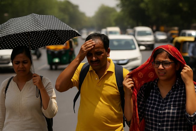 Delhi-NCR Scorched by Heatwave, Residents Reel Under Blazing Sun