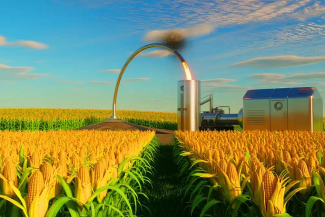 Injecting Corn-Derived Bio-Oil into Oil Wells: A Revolutionary Climate Change Mitigation Using Food Waste