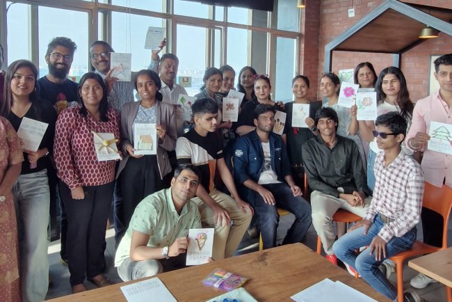 K Raheja Corp Employees Create Braille Learning Tools in Volunteering Drive