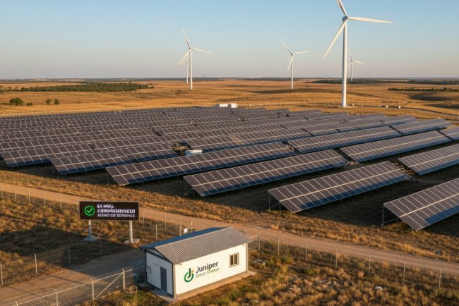Juniper Green Energy Commissions 64 MWp of Renewable Projects Ahead of Schedule