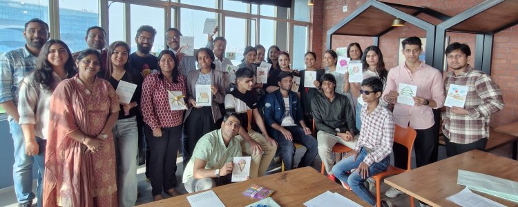 K Raheja Corp Employees Create Braille Learning Tools in Volunteering Drive