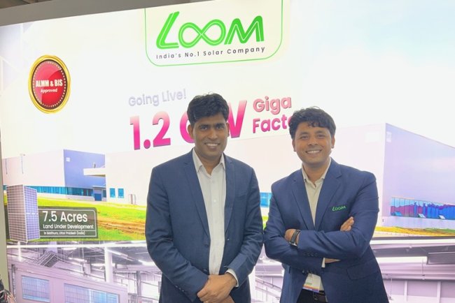 Loom Solar Unveils 1.2 GW Giga Factory, Next-Gen HJT Panels & BESS at REI 2025