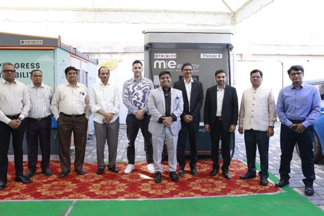 ThunderPlus & Trinity Cleantech Launch Ethanol-based 150 kW Rapid Charger In Hyderabad