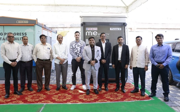 ThunderPlus & Trinity Cleantech Launch Ethanol-based 150 kW Rapid Charger In Hyderabad