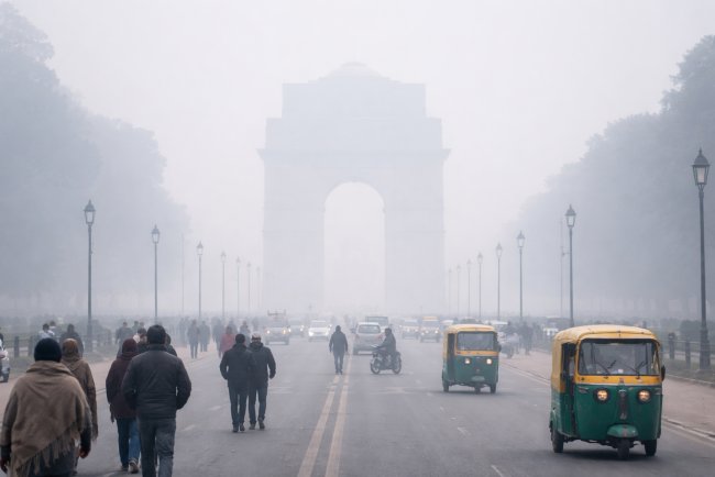 Biting Cold in Delhi, Sun Missing; Fog Delays Trains and Flights