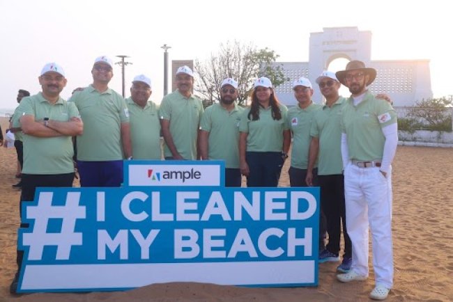 Ample Group Conducts Beach Clean-up Drive At Chennai’s Besant Nagar