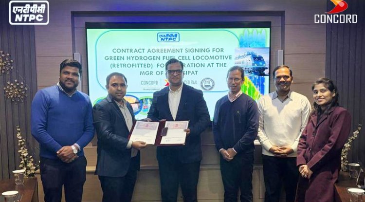 Concord Control Systems Gets NTPC Order for 3,100 HP Hydrogen Locomotive