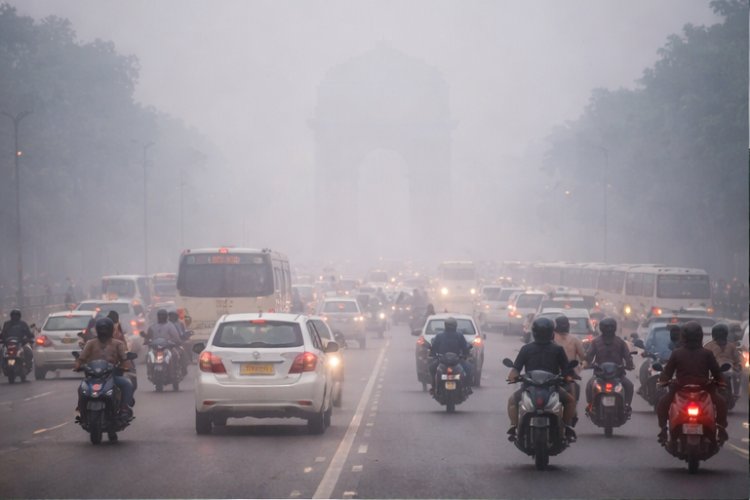 Dense Fog Grips Delhi After Rain, Red Alert Issued in Several Areas