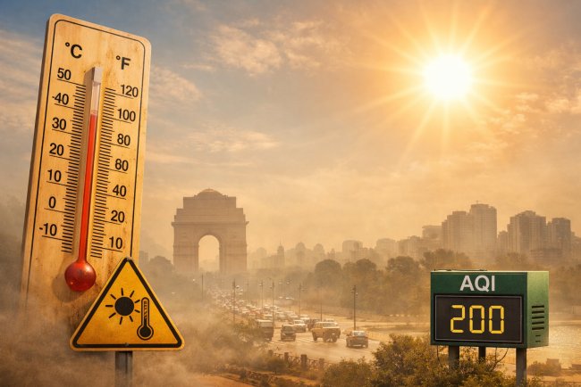 Delhi Records Sharp Temperature Rise, Heat Intensifies