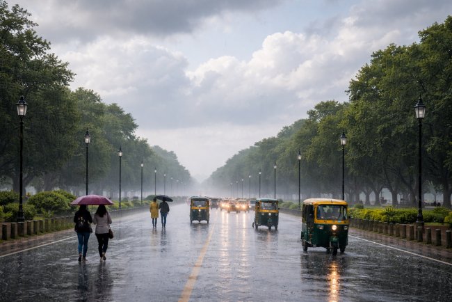 Rains and Thunderstorms Cool Delhi After Season’s Hottest Day
