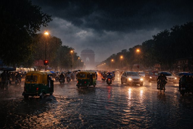 Delhi Hit by Rain and Dust Storm, Yellow Alert Issued