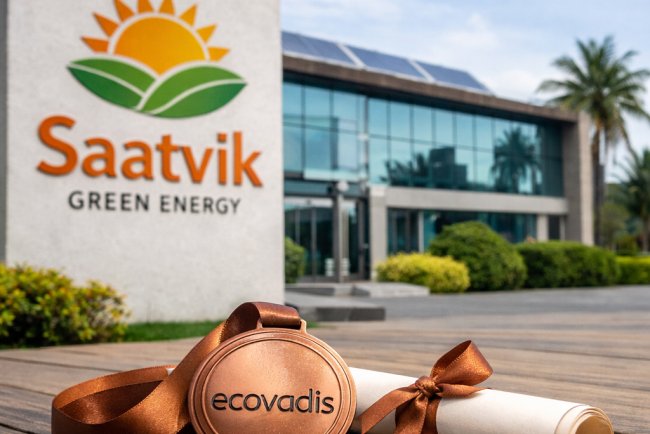 Saatvik Green Energy Gets EcoVadis Bronze in First Assessment