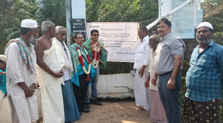 Jai Raj Ispat begins water and drainage project in Guttapadu