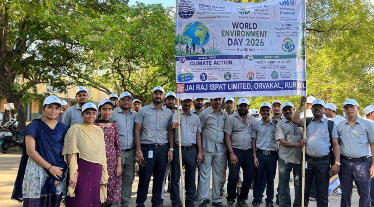Jai Raj Ispat Plants 210 Saplings in Kurnool, Plans 1,227 More During Environment Month