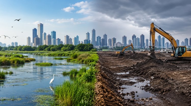 Balancing Growth and Greens:  New MIT Wetlands Policy Model Could Save Sinking Cities of India