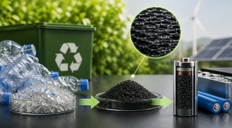 Plastic Bottles Could Become a Source of Graphite for Next-Generation Batteries