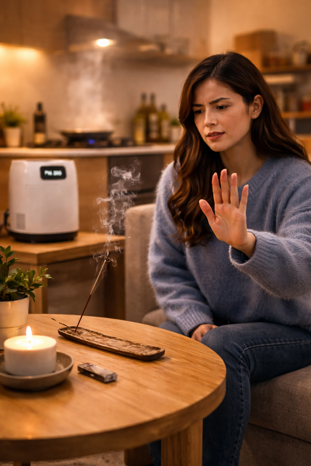 Avoid incense sticks, candles, smoking, or frying food for long periods.